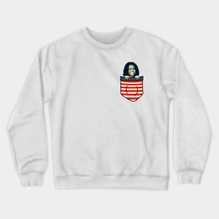 Michelle Obama Chest Pocket Crewneck Sweatshirt